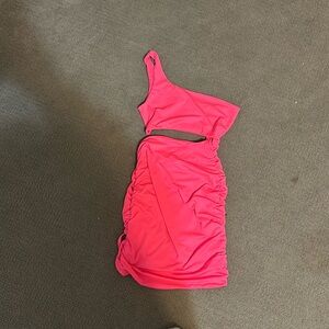 Pink mini going out dress